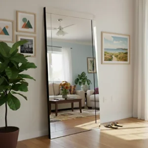 Espelho Grande Corpo Inteiro 185x90cm Prata