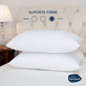 Alternative view of Kit 4 Travesseiros Toque de Pluma Suporte Firme Percal 180 Fios 70cm x 50cm